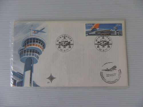 Variety : SWA 1.20 (1977) - Strijdom Airport FDC with Jan Smuts Airport Cancel