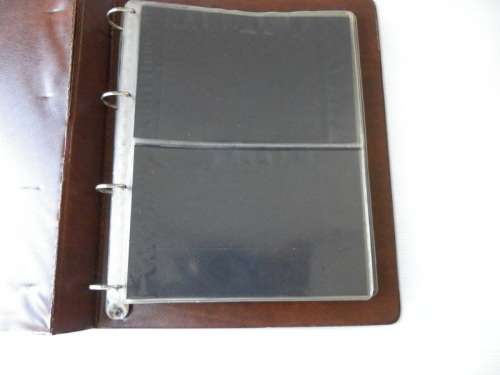 Dark Brown FDC Album with 12 Pages