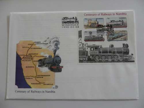 Namibia S05 (1995) - Centenary of Railways in Namibia Large FDC