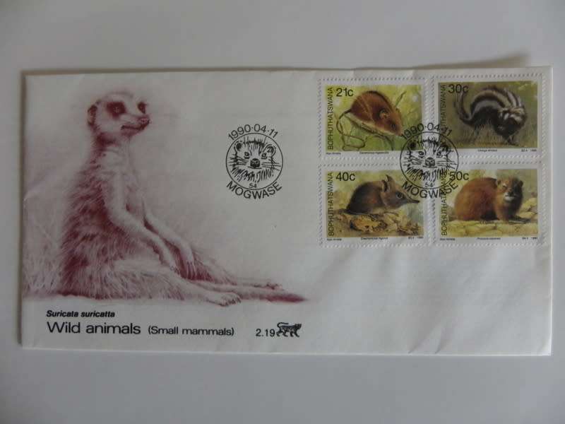 Bophuthatswana 2.19 (1990) - Small Mammals FDC