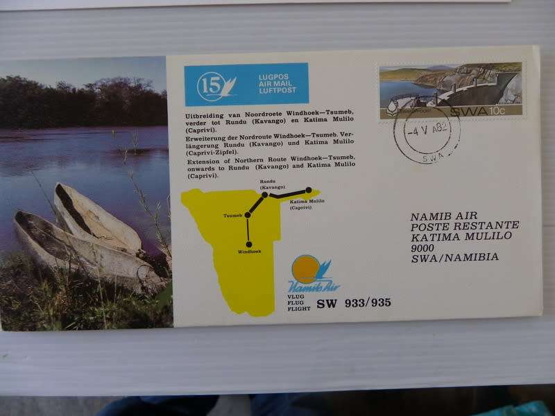 Namibia (1982) Namib Airways No 15 - Extension of Northern Route Illustrated FDC