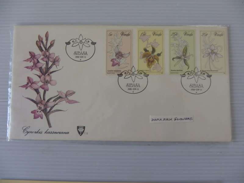 Venda 1.08 (1981) - Orchids FDC with Dark Pink Illustration
