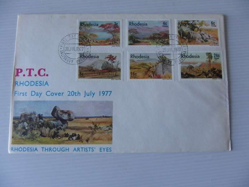 Rhodesia (1977) - Rhodesia Through Eyes of an Artist Illustrated FDC