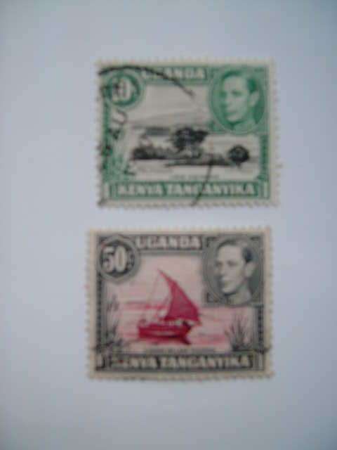 Uganda - Set of 2 used stamps