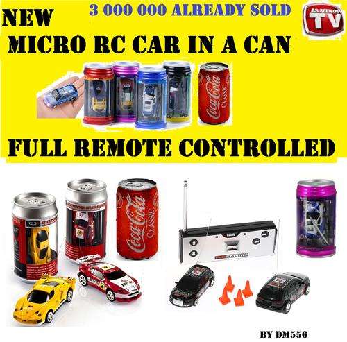 NEW  MICRO RC CAR IN A CAN EXCELLENT INNOVATION  R449.95