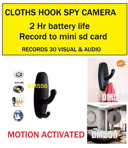 SPY COAT HANGER DVR CAMERA WITH MOTION DETECTION & AUTO RECORD  R995.00