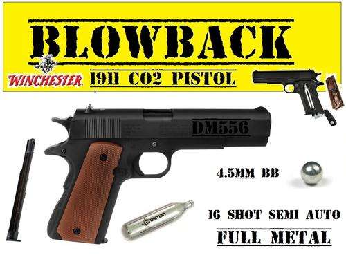 1911 airsoft 4.5mm BB CO2 BLOWBACK PISTOL