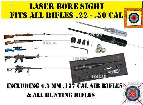 new LASER BORE SIGHTER fits  any 4.5mm -  .50 cal rifles R995.00