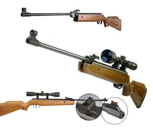 4.5 CAL  .177 AIR RIFLE SOLID BEECHWOOD WITH FIBRE OPTIC SIGHTS 850 FPS WHEN SHOT WITH PBA  R1895.00