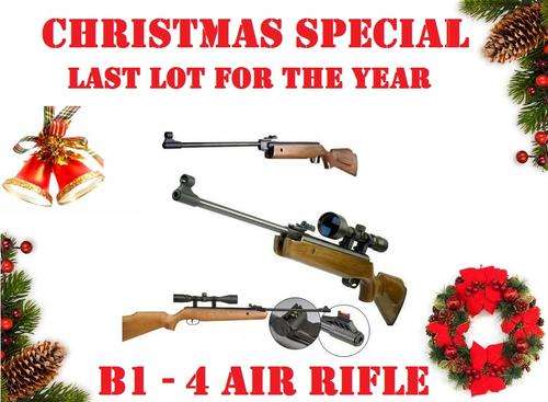 4.5 CAL  .177 AIR RIFLE SOLID BEECHWOOD WITH FIBRE OPTIC SIGHTS 850 FPS WHEN SHOT WITH PBA  R1895.00