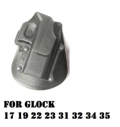 Final Auction..POLYMER PADDLE HOLSTER  OWB FOR GLOCK 17.19.23.26.30 ALSO FITS UNDER STEERING WHEEL