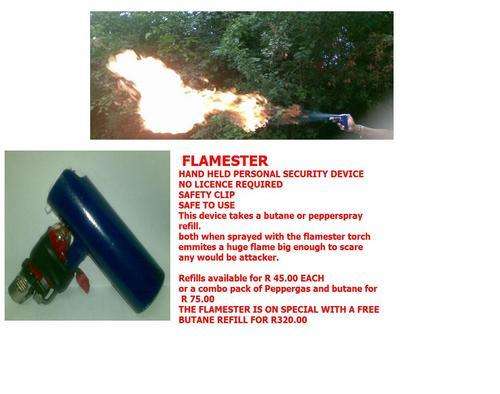 FLAME THROWER SELF DEFENCE