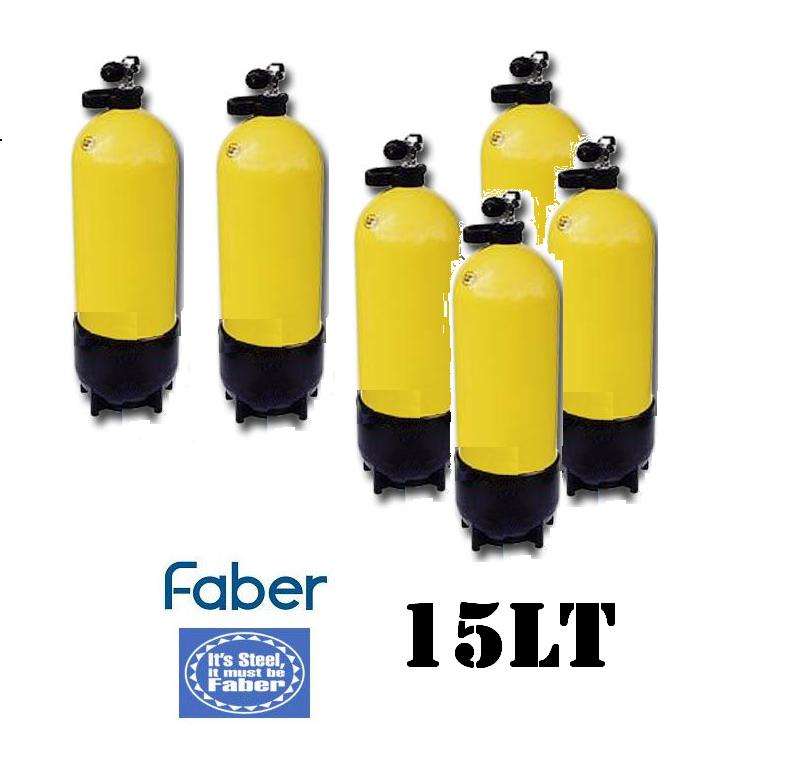 FARBER STEEL DIVING TANKS 232 BAR 15 LT