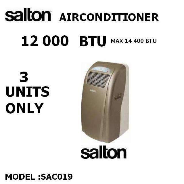 SALTON AIR MOBILE CONDITIONER 12 000 BTU MODEL SAC019
