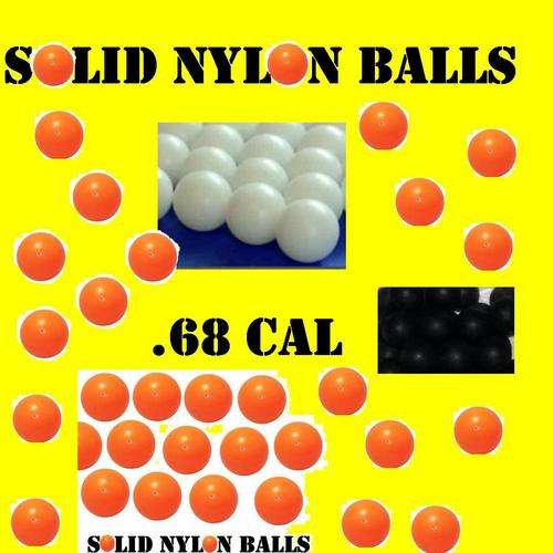 SOLID NYLON GLASS BREAKER BALL FOR SELF DEFENSE  .68 CAL