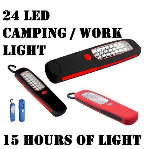 RED HOT SPECIAL !!!!! 24 LED CAMPING OR WORKLIGHT  WITH MAGNETIC BASE