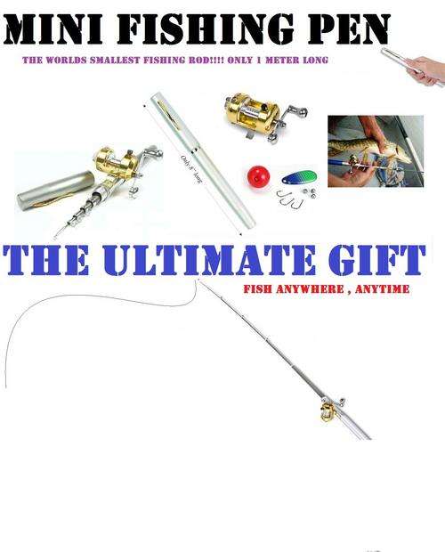 RED HOT MINI PEN FISHING ROD...WORLDS SMALLEST FISHING ROD R299.95