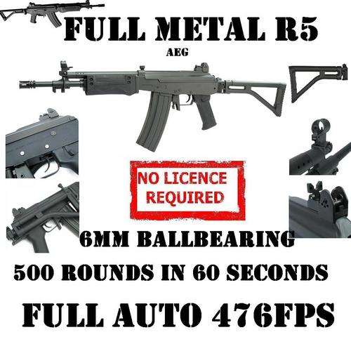 AIRSOFT  R5 / LM5 FULL METAL 4KG REPLICA ELECTRIC FULL AUTO R10950.00