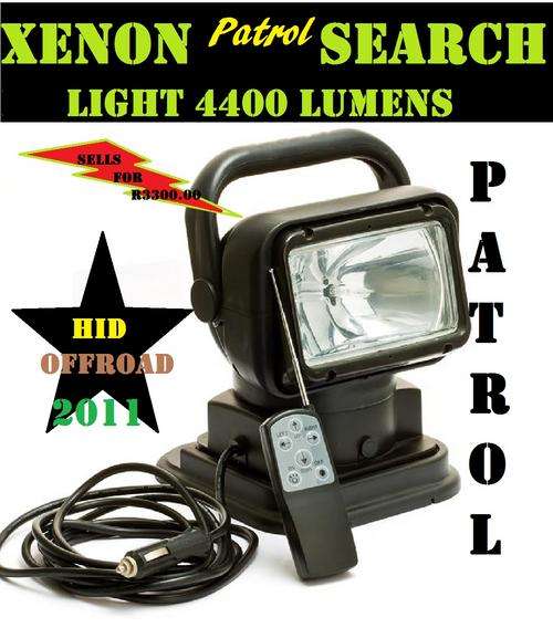 XENON HID  4X4 / PATROL SEARCHLIGHT WITH MAGNETIC BASE FOR ROOFTOP  R3700.00