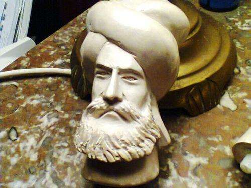 A Large VINTAGE White JACOB'S PIPE was a show piece , never used. It comes apart in 5 section's
