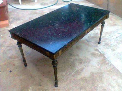 1950's Marbel Toped & Brass Center Table.Very Impressive to look at & in good condition for it's AGE