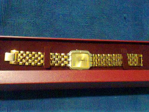 An old Vintage Sabean " CASIO " Man's Wrist Watch Rolled Gold in box needs TLC , Battery Dead.