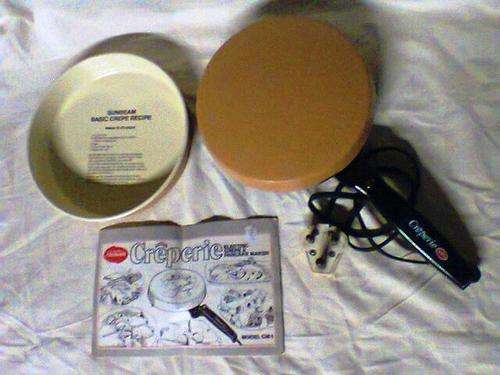 An Old Working Pancake Maker "Creperie" Model CM1 with Recipe & Instruction BOOK