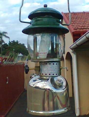 A Real Rare Old Vintage Well Maintained "COLEMAN" Kerosene Lamp + Mantle + Lighter Bottle + Spanner