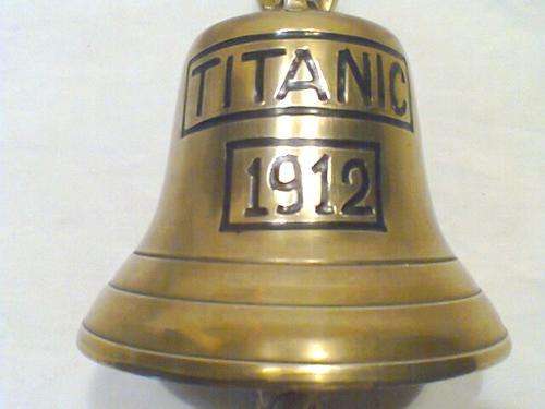 A Beautiful Old Vintage Brass "TITANIC 1912" Ships Bell , ideal for the Man Cave or Xmas present