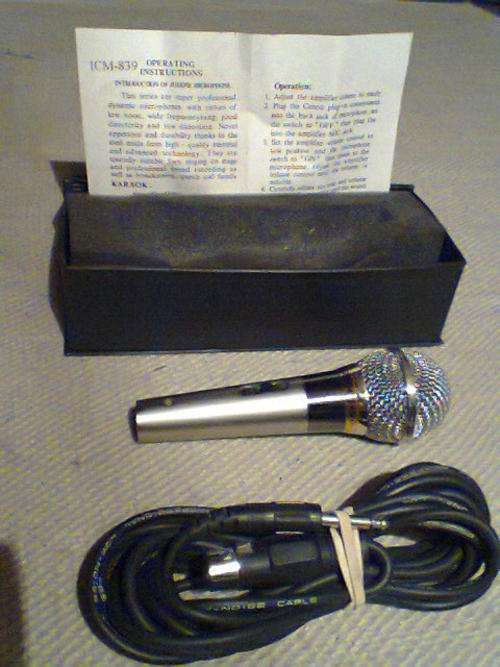 A Vintage "JOSEPH" ICM 839 Professional UNI-Dynamic Microphone in excellent working condition.