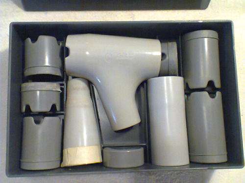 A Vintage "ORBICUT" Hair Cutting Attachment that hooks up to your Vacuum Cleaner to operate.