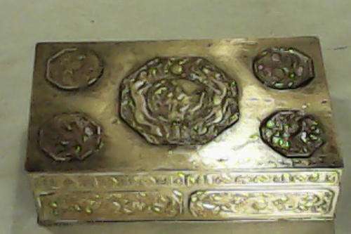 Bought on a Estate Auction a very Old Wood lined Brass Box with Old Fountain Pens & Lighter Inside.