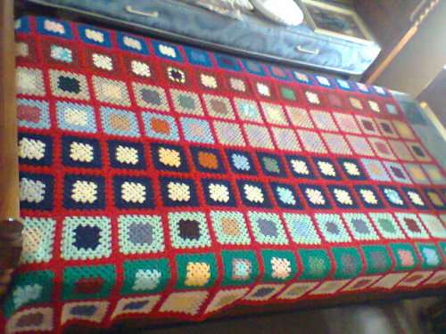 For the collector +- 100yrs from Great Granny's talented hands a Beautiful Crochet Single Bedspread