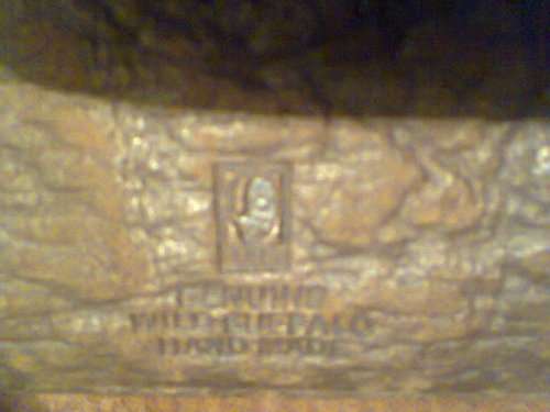 Genuine BUSBY Wild Buffalo Hide Expandable Briefcase combination Locks in good second hand condition