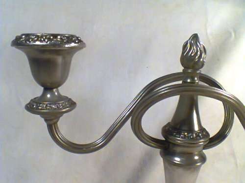 1930's "IANTHE" Silver Plated 2 arm Candlestick English made measuring: 230mm Tall x 265mm Wide.