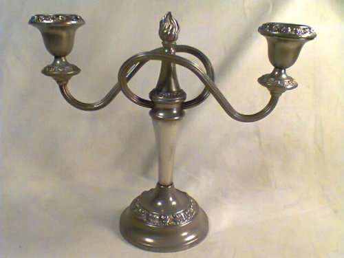 1930's "IANTHE" Silver Plated 2 arm Candlestick English made measuring: 230mm Tall x 265mm Wide.