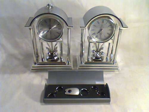 A "Recardo"& "Farah" mantel Clock's with a Alarm's & a Key ring set with Light. Watches are working.