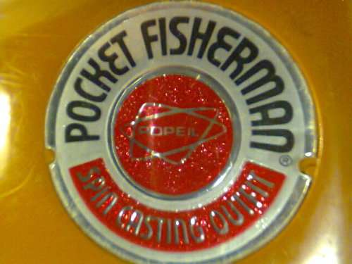 Rare 1972 Pocket Fishing Rod made by "POPEIL'S"It fold's up into small package.Ideal to travel with.