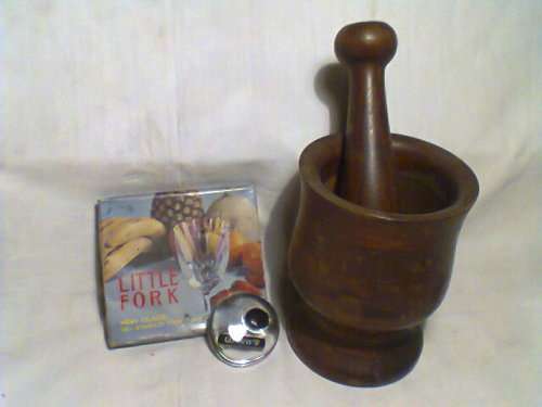 Rare Collectible 12 Multi colored Little Forks original Box Mortise & Pastel+Guinness paper weight.