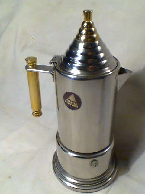 Awesome & Scarce heavy ALPU-PUPPIENI 4 cup Peculator made in Italy 18/10 S/Steel.Good S/Hand order.