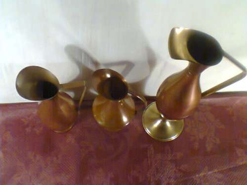 1950's Vintage Holland solid copper Vase/s & brass handled. All in good used condition for their age