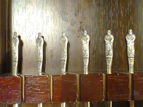 Vintage  1950's  6 x Monk's e.p.n.s.Cake Dessert Fork's Boxed sold On Ebay $84.26 In good order.