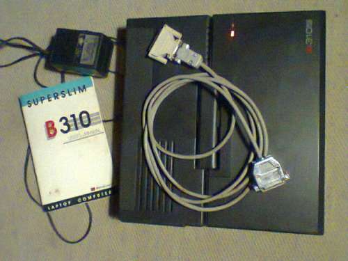 1990's Word processor "Bondwell B310 superslim 286 Plus"Laptop/charger/cable.A real collectors Piece