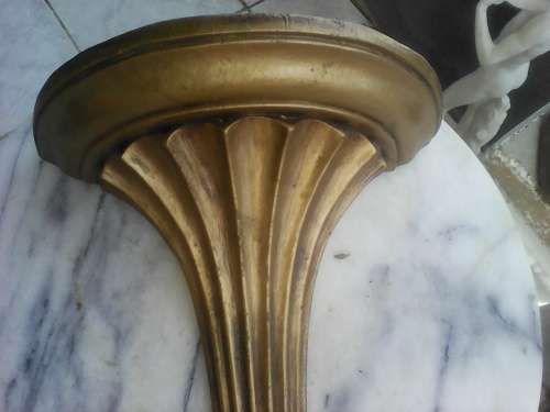A Rare Cone reeded shape Large Gold Wall Scone,Size: 300mm Long x 259mm Wide.made out of Composite.