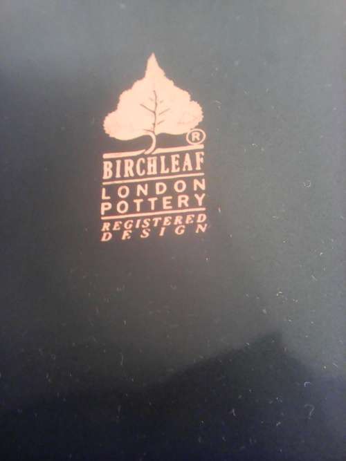 A Awesome Gilded David Birch design green Ceramic Coffee mill/grinder Manf: Birchleaf London Pottery