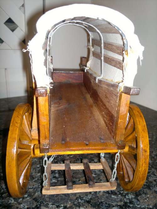 1940's KAKEBEEN  Ossewa "Ox wagon & 12 Afrikaners Oxen + Boer + handler" Hand Carved Detailed
