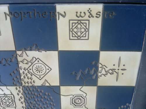 Lord of the Rings. Lord of the Rings. Chess Set complete with four extra Chess pieces. Sold as used.