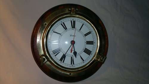 For the Man cave or collector. A Vintage Port Hole Spectrum Quartz ships wall clock.