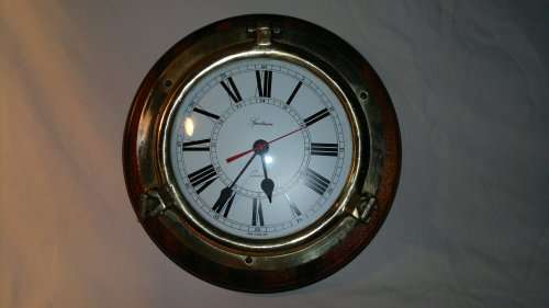 For the Man cave or collector. A Vintage Port Hole Spectrum Quartz ships wall clock.