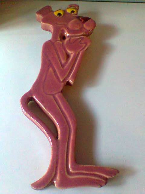 3 Collectors Items. The Pink Panther wall hanging figurines. Hand Made Buxi RSA. Ideal for display.